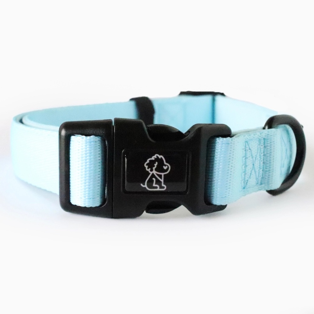 Sk8er Pup Blue Comfort Dog Collar  (NEW)